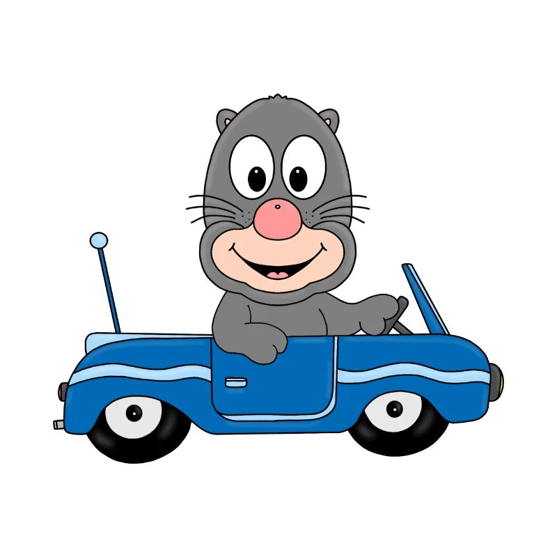 MAULWURF - AUTO - CABRIO - AUTOFAHRER - TIERISCH