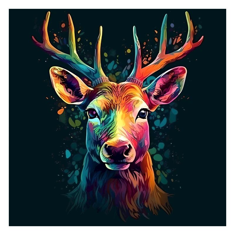 Hirsch bunt