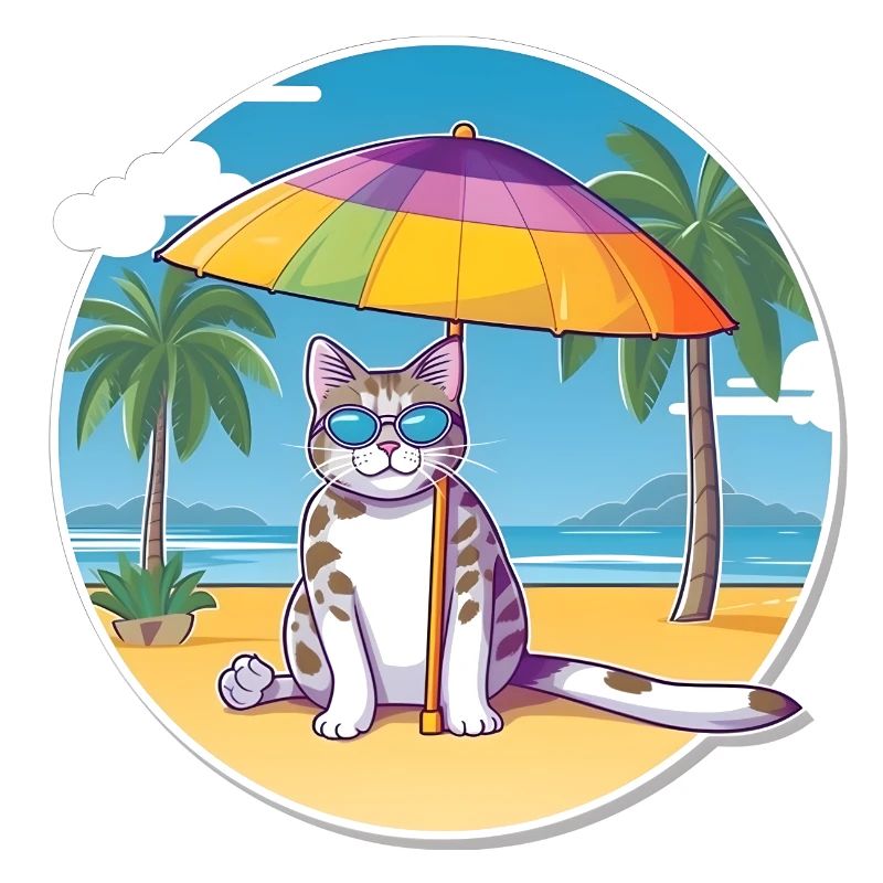Chat de plage