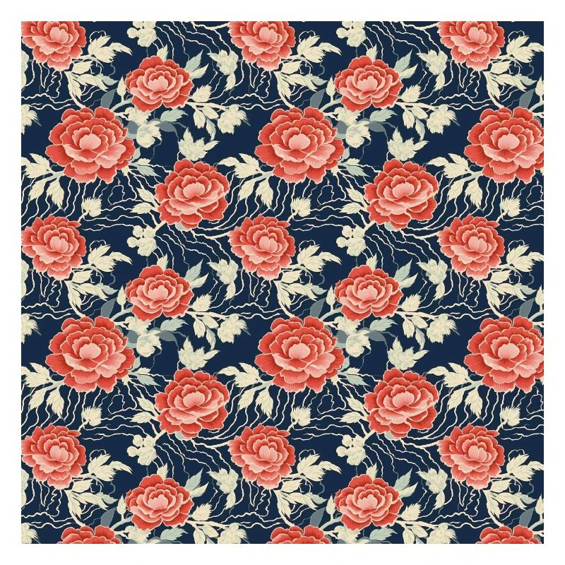 Roses Seamless Pattern Beautiful Elegant Aesthetic