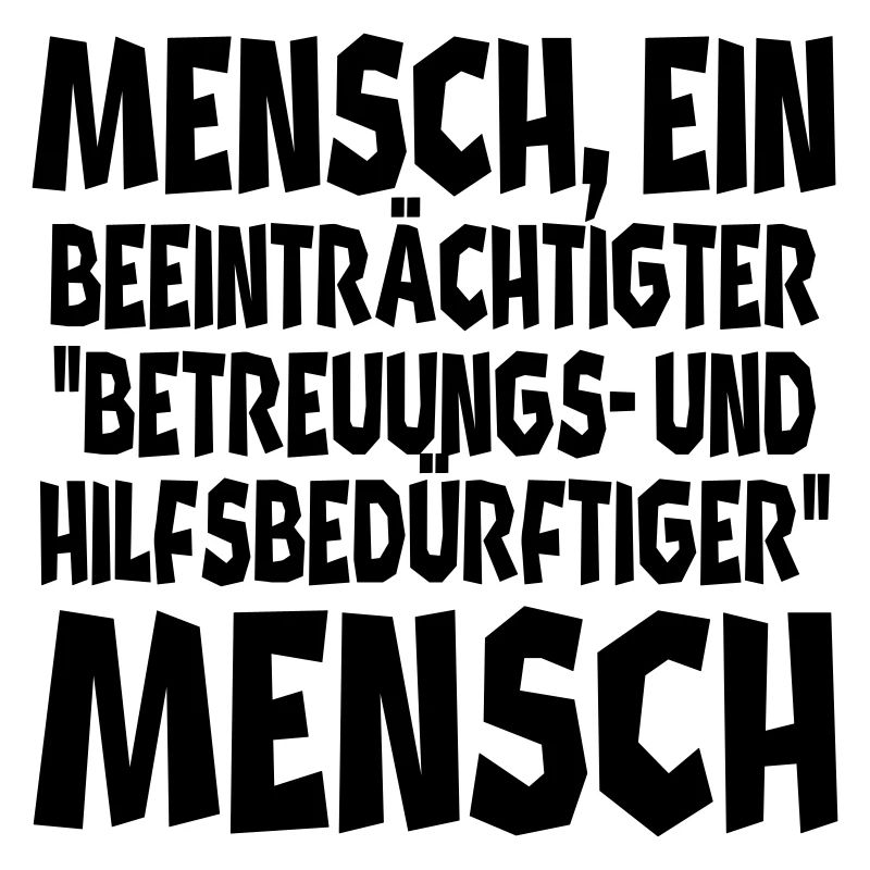 Mensch ein beeinträchtigter II