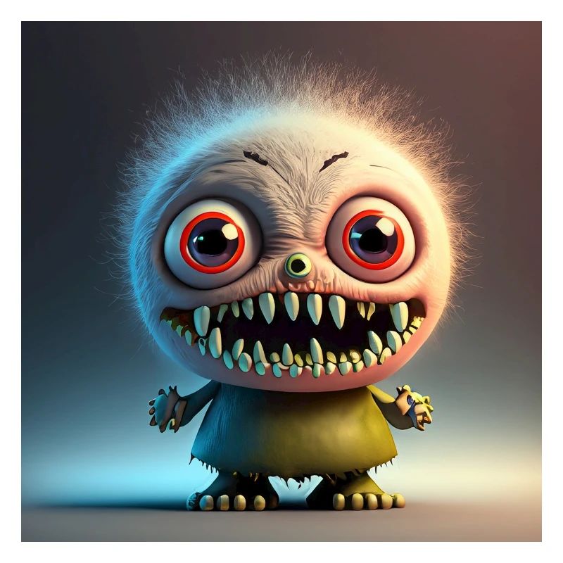 Joyeux Halloween mignon monstre langue de plaisir effrayant