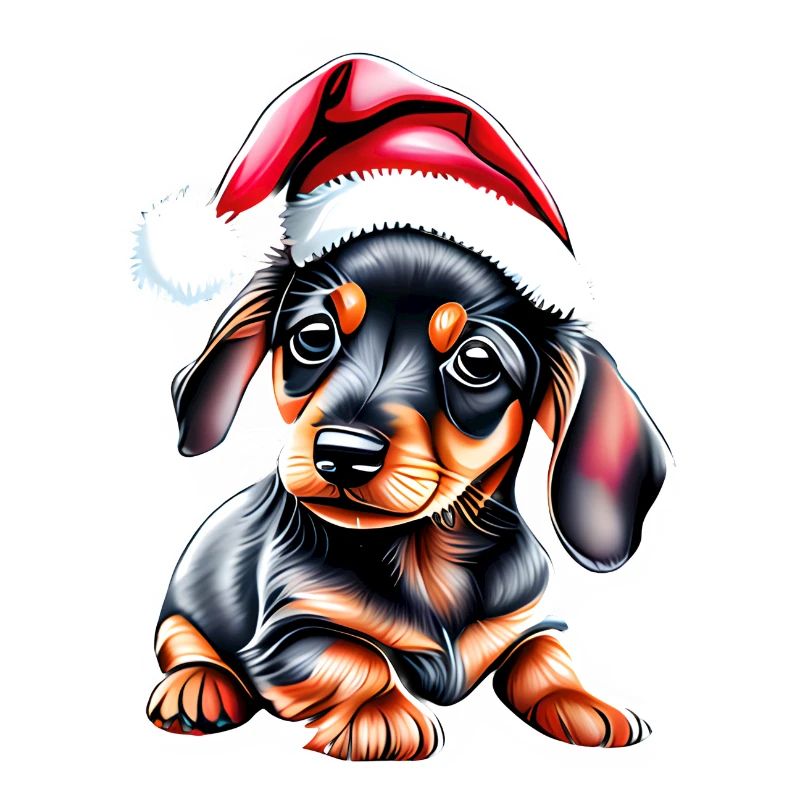Teckel chiot Noël Teckel chien de Noël