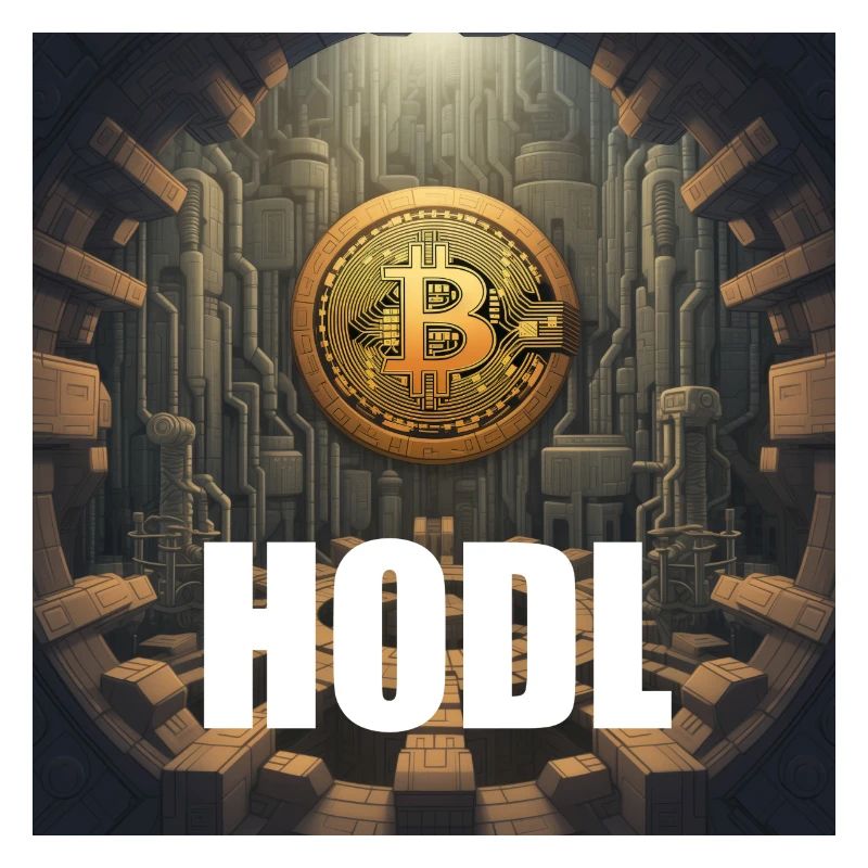 Conception de la blockchain Hodl Bitcoin Crypto