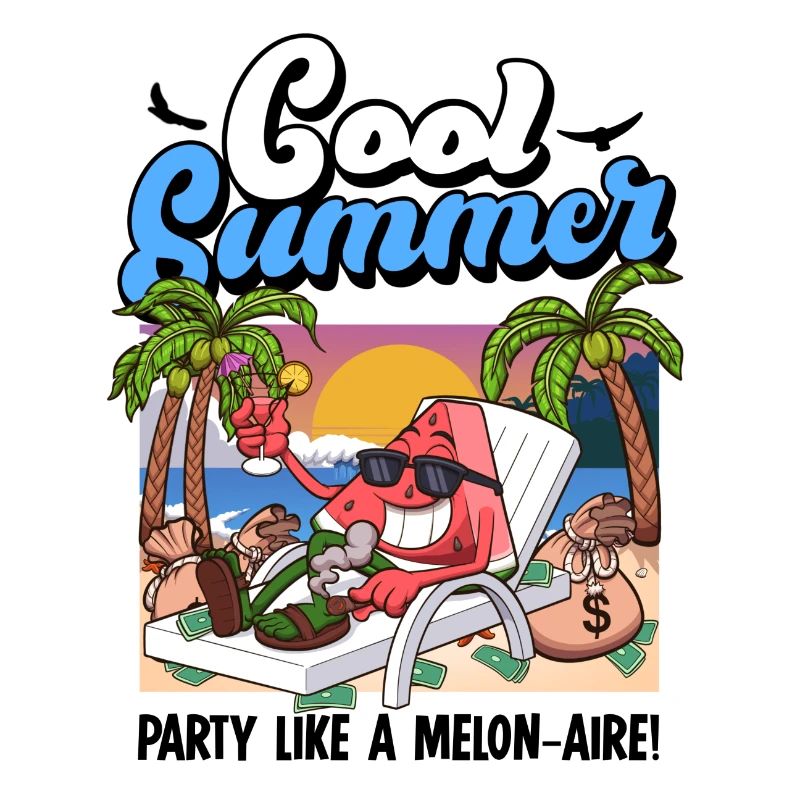 Cool Cartoon Pastèque D’été