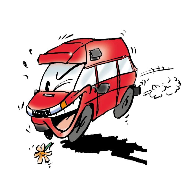 Humorous van
