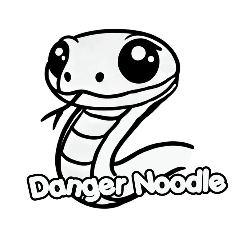 Serpent mignon - Conception de nouilles de danger