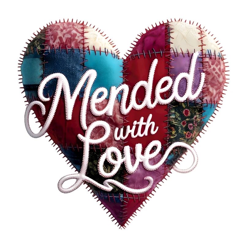 Mended with Love - Heartfelt Patchwork Design