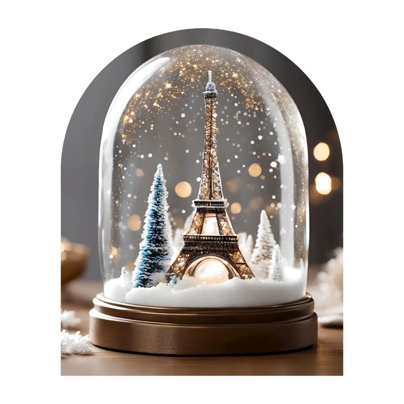 La tour Eiffel dans une boule à neige