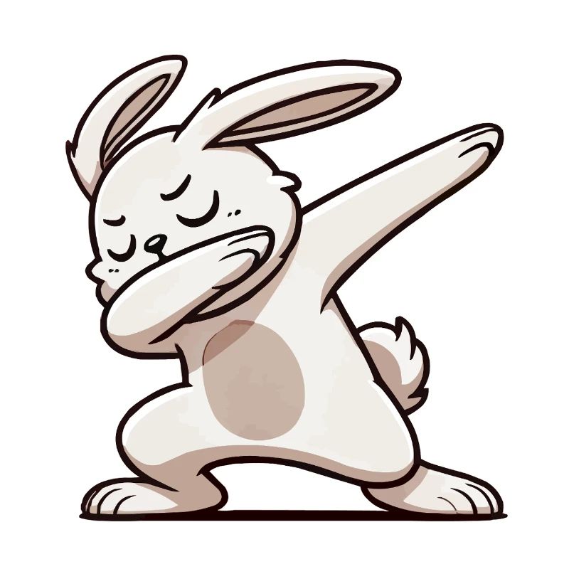 hase rabbit dabbing