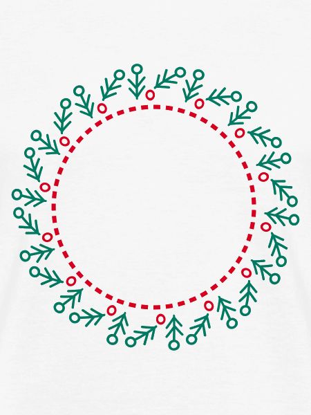 Neujahrs- und Weihnachtskranz