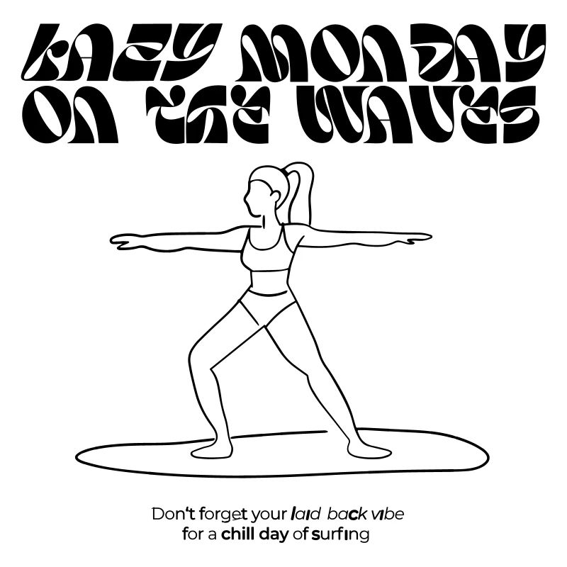 Lazy Monday on the wave / surfer