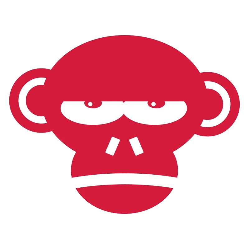 Cooles Grumpy Monkey Face Geschenk Geschenkidee
