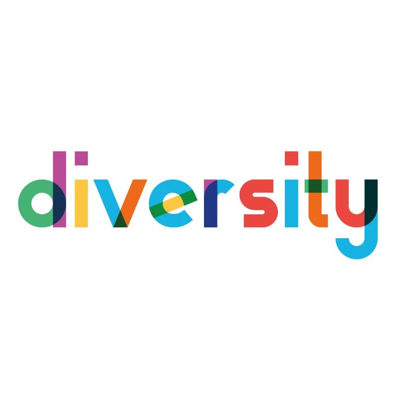 Diversity - Rainbow Typography