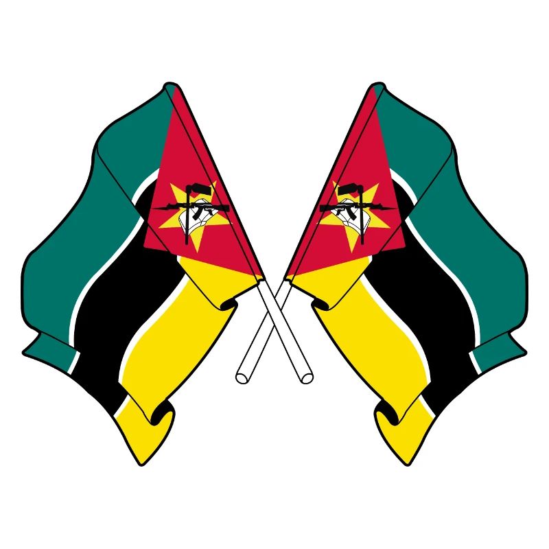 Deux drapeaux ont traversé le Mozambique
