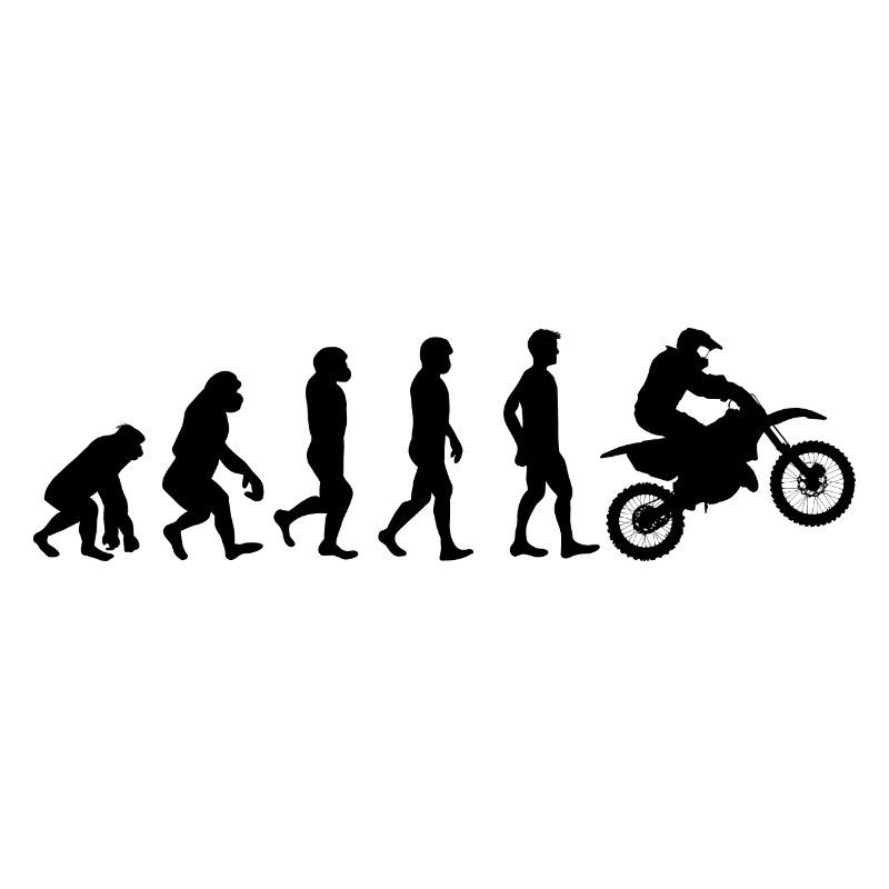 Motocross évolution moto noir