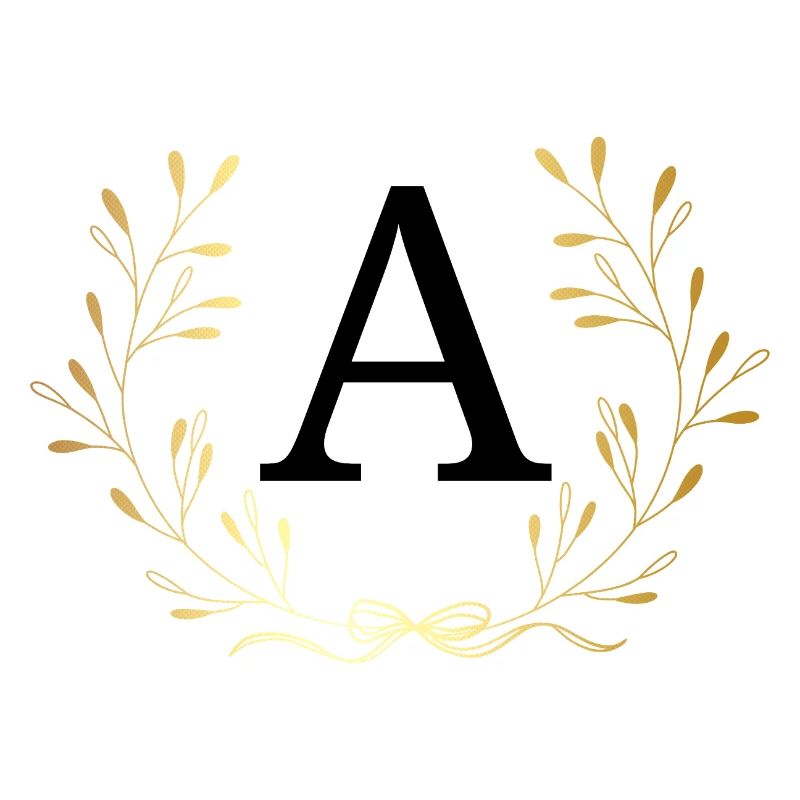 Buchstabe mit goldener Krone