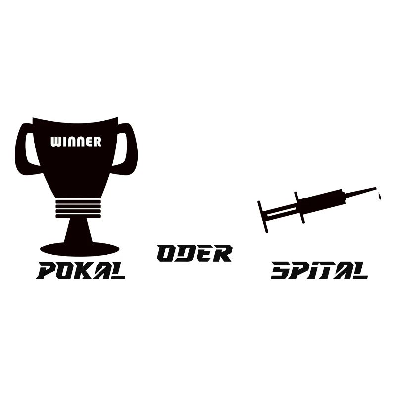 Pokal oder Spital schwarz