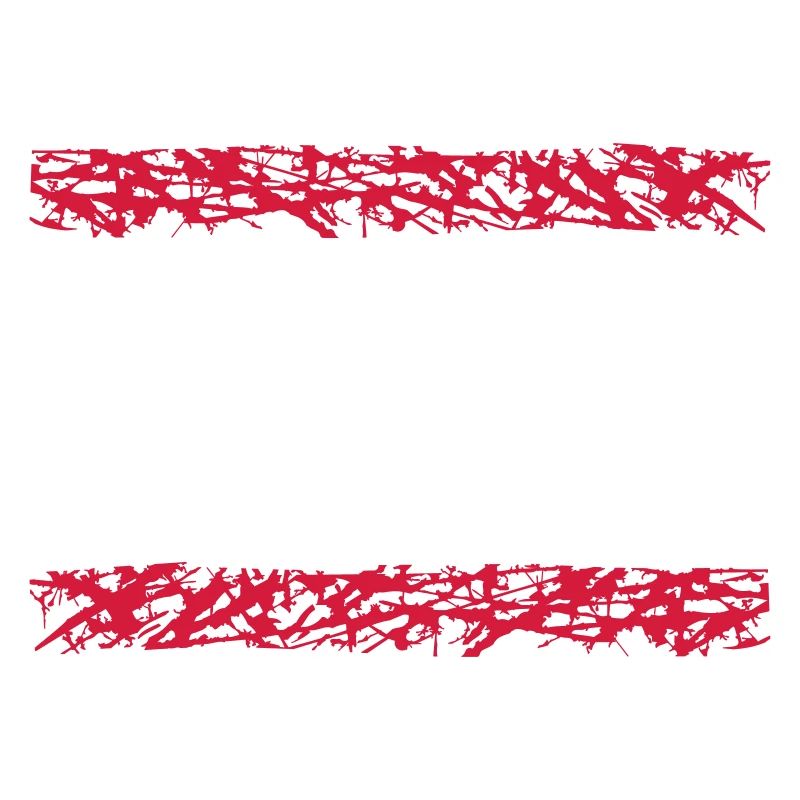 2 red stripe line bar underlined frame around