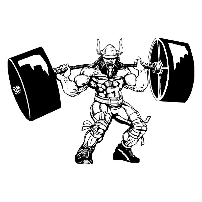 Wikinger Viking Bodybuilder Training Gym