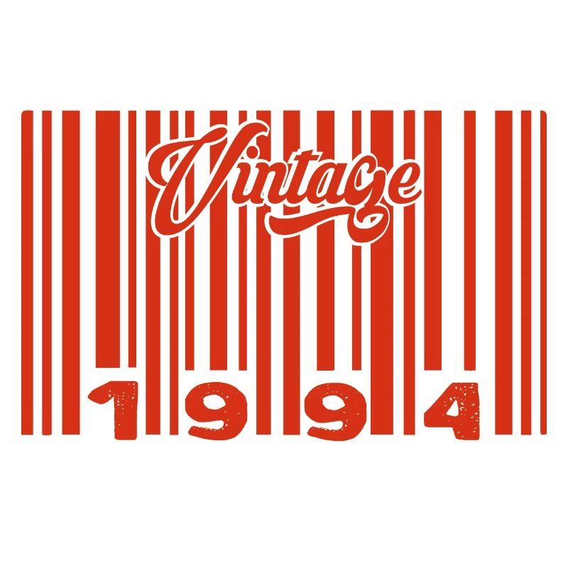 Vintage 1994 Born In 1994 331 Years Bar Code Annivers