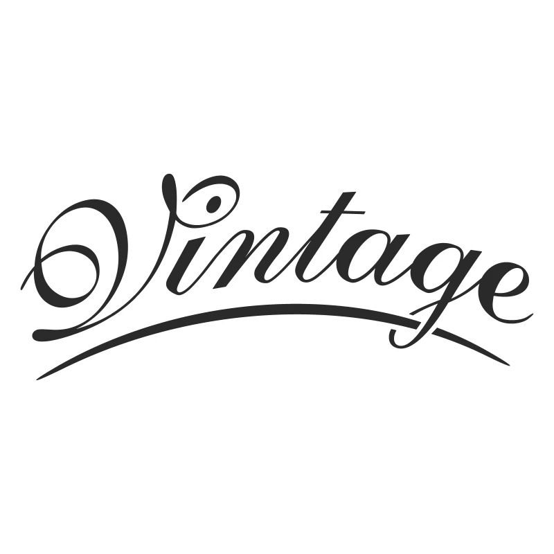 Vintage lettering in cursive script