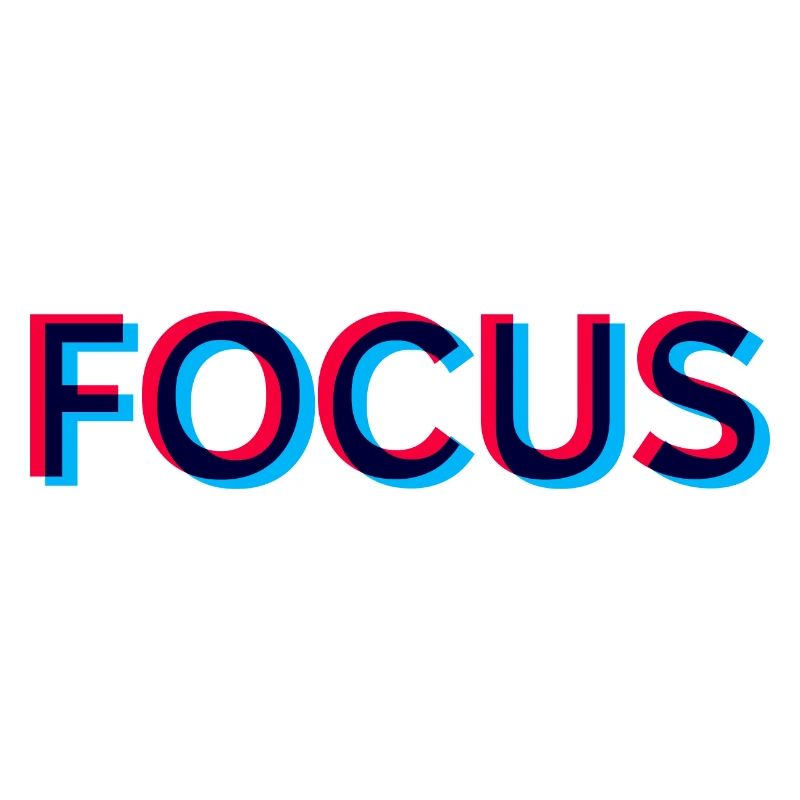 FOCUS - Lettrage - Discipline - Déterminé - Objectif