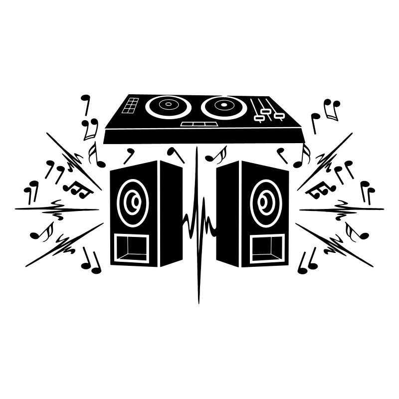 Turntable and boxes