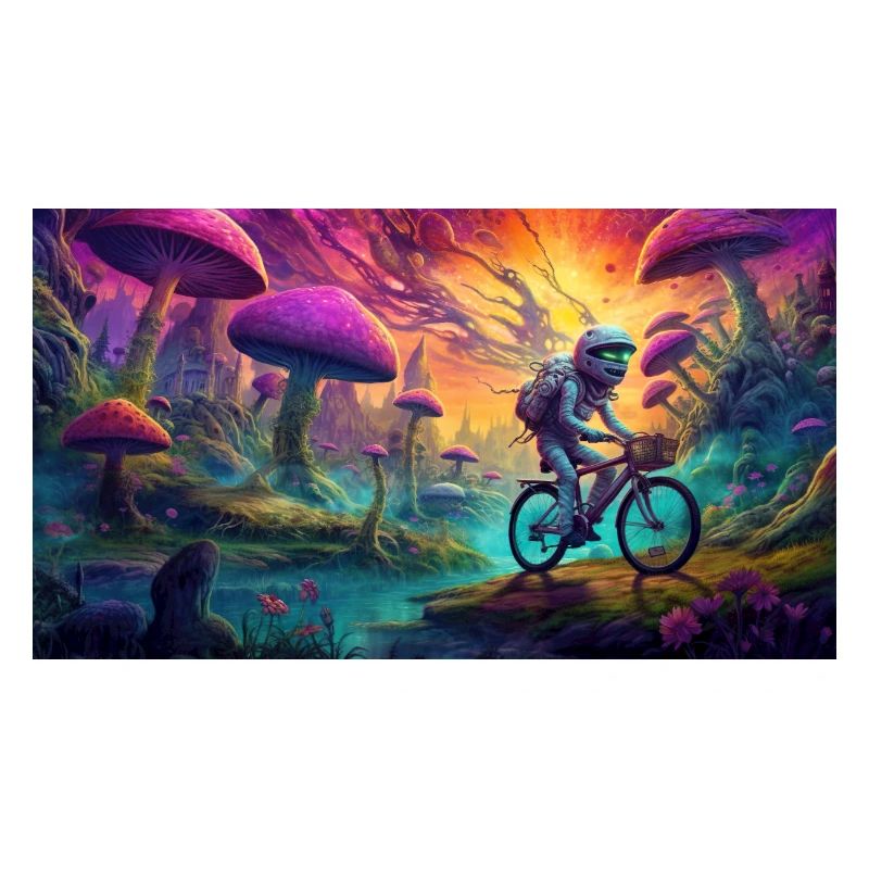 Journée du vélo extraterrestre psychédélique