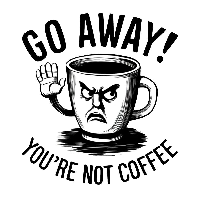 Partez! Vous n’êtes pas du café.