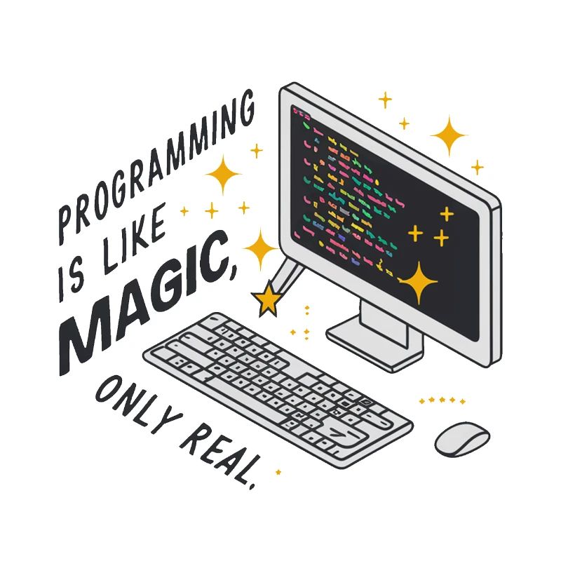 La programmation est comme de la magie, mais réelle.
