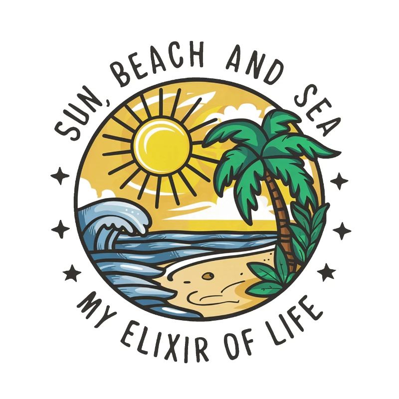 Le soleil, la plage et la mer - mon élixir de vie