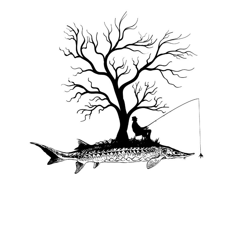 Graphic Tree - Fish Sturgeon