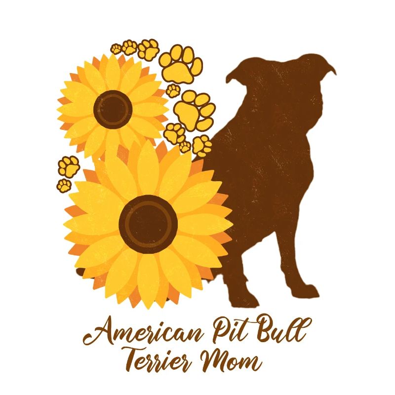 Sonnenblumenmutter - Pitbullterrier
