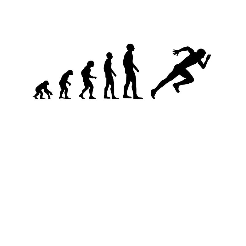 Running human evolution runner sprint
