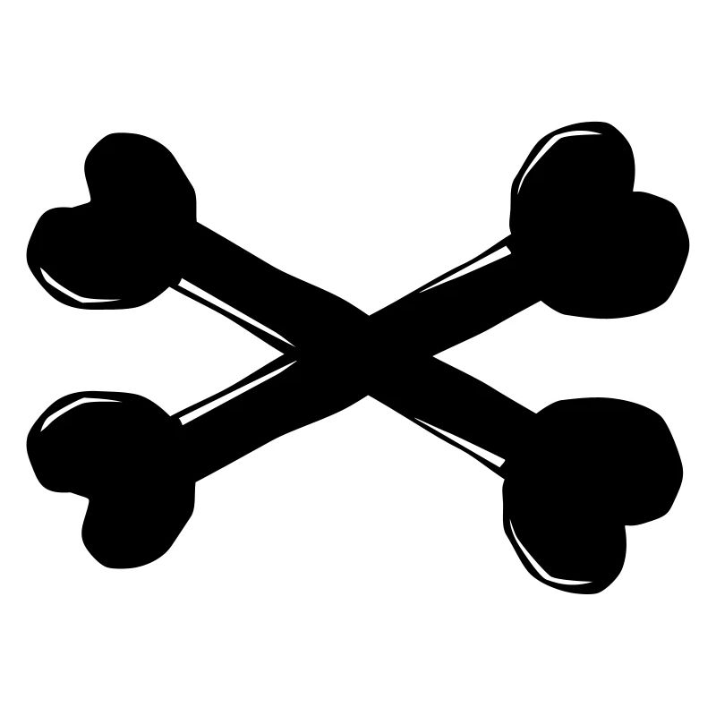 Bone Cross Dog Symbol