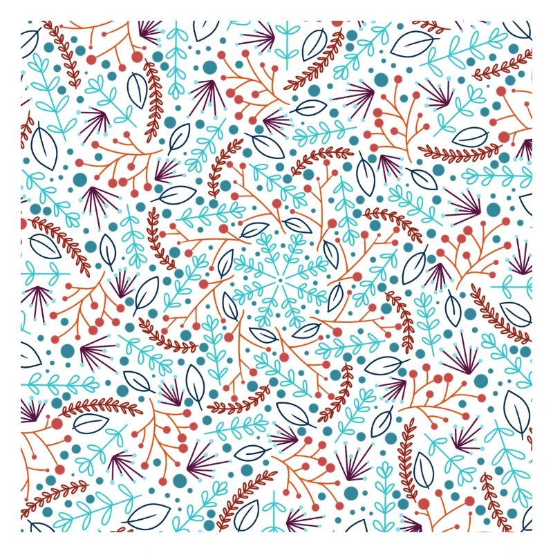 Floral Spiral Pattern