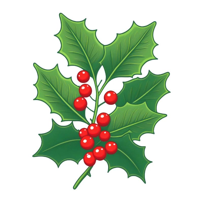 Le houx comme décoration pour Noël