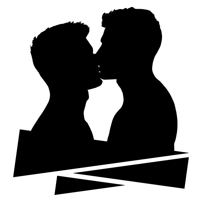 Kuss Mann Schwul Küssen Sexy Pride Geschenkidee