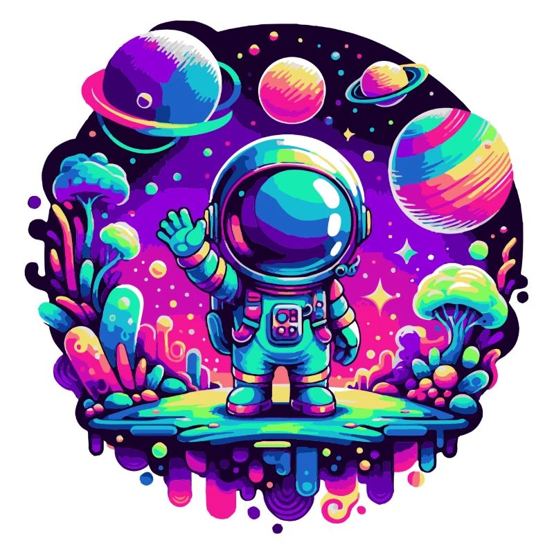 Petit astronaute rose