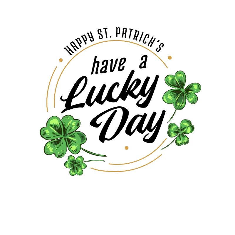 St. Patrick's Day ein glücklicher Tag