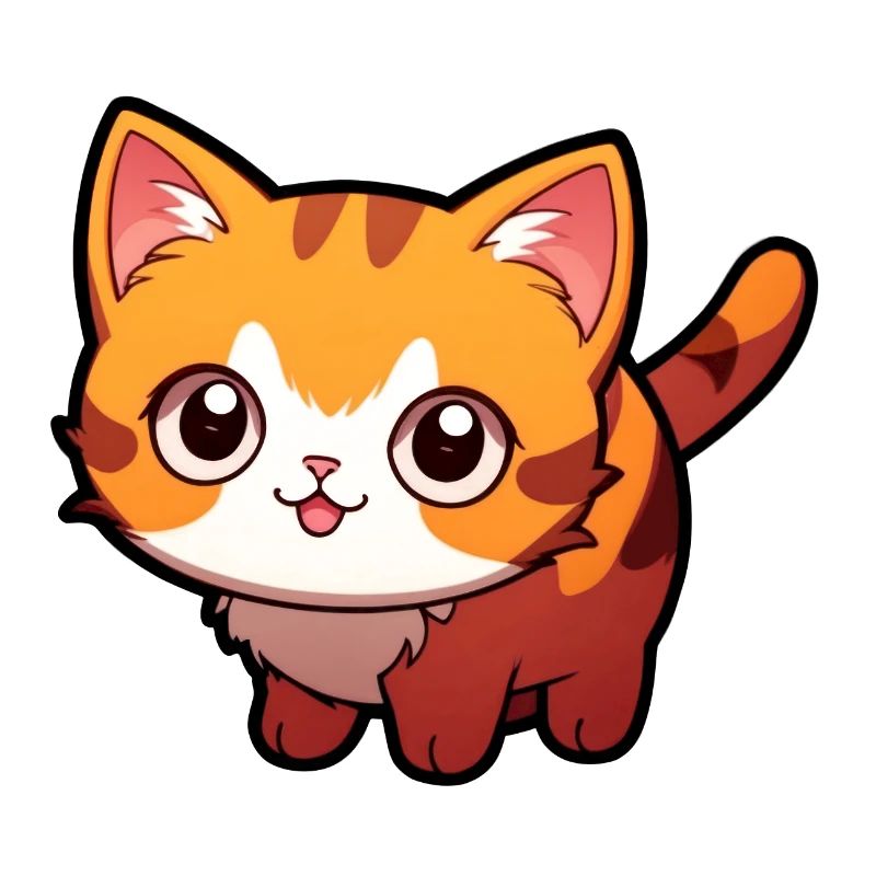 Chat de dessin animé mignon