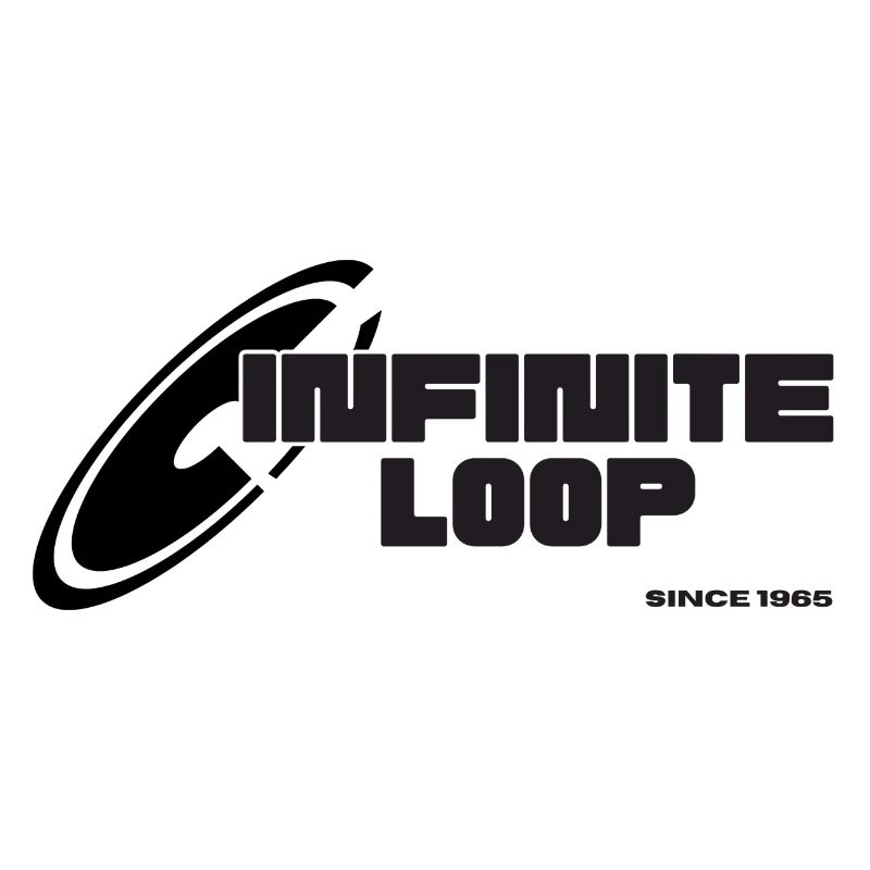 Logo Infinite Loop (texte noir)