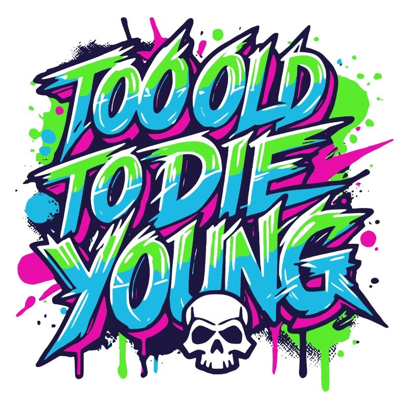 Too old to die young - Graffiti