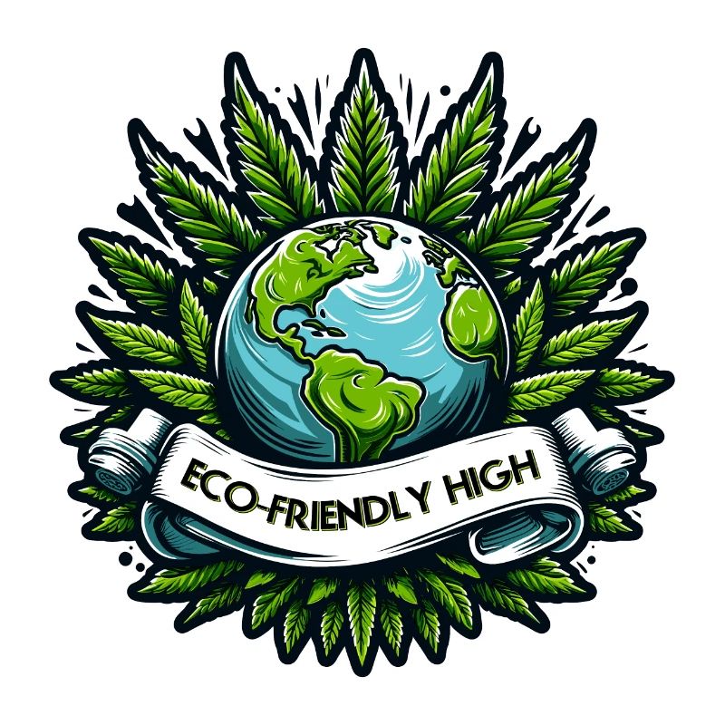 "Eco-Friendly High": Earth & Cannabis Unity Tee