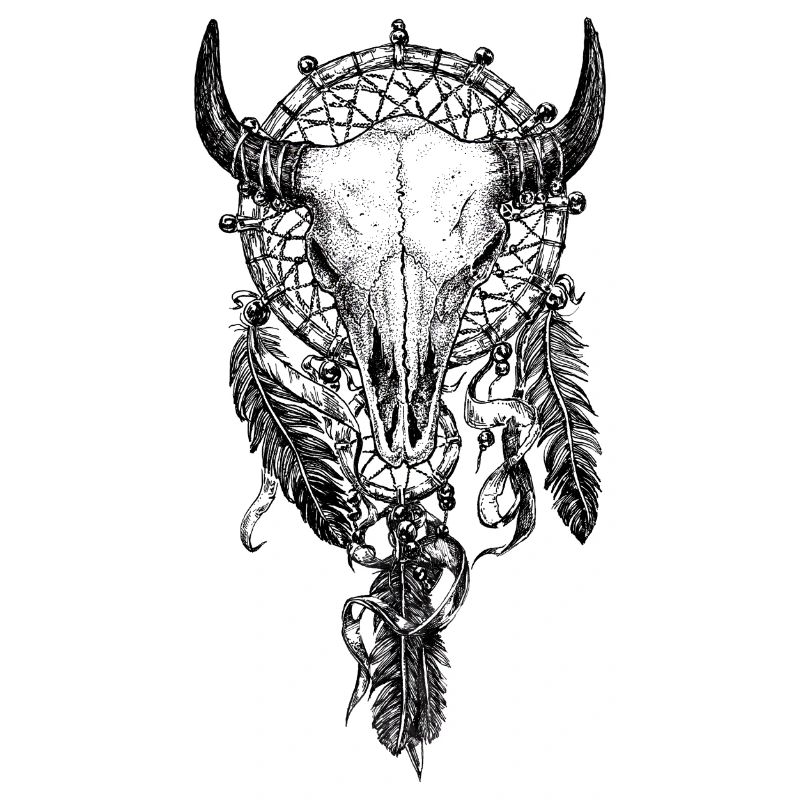 Skull Dreamcatcher Tattoo