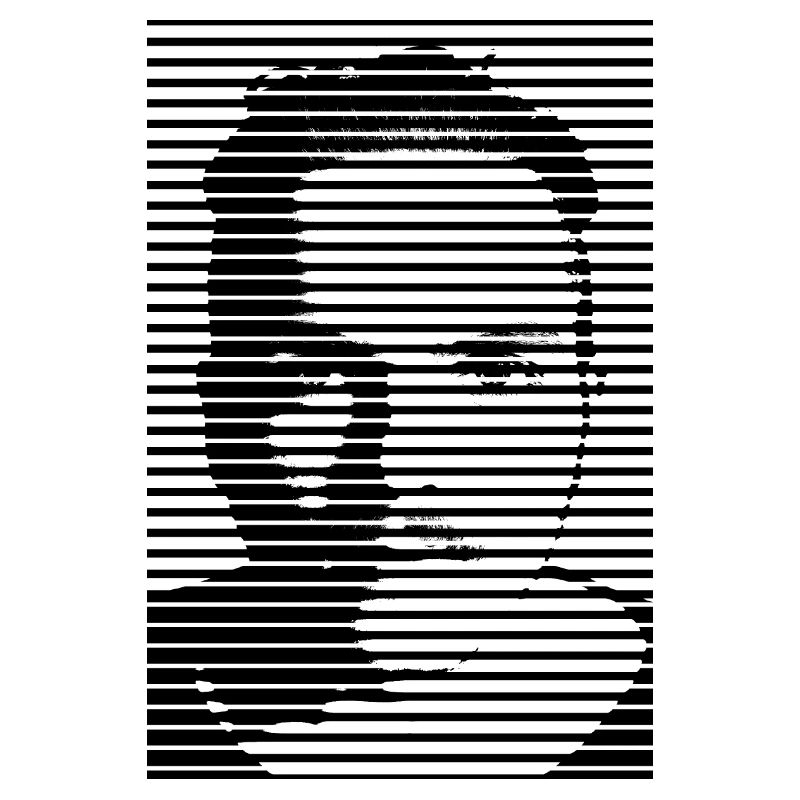 Moderner Linien Rasterungseffekt (Halftone Effect)