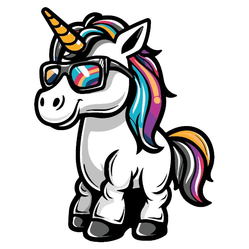 Einhorn Cool Comic
