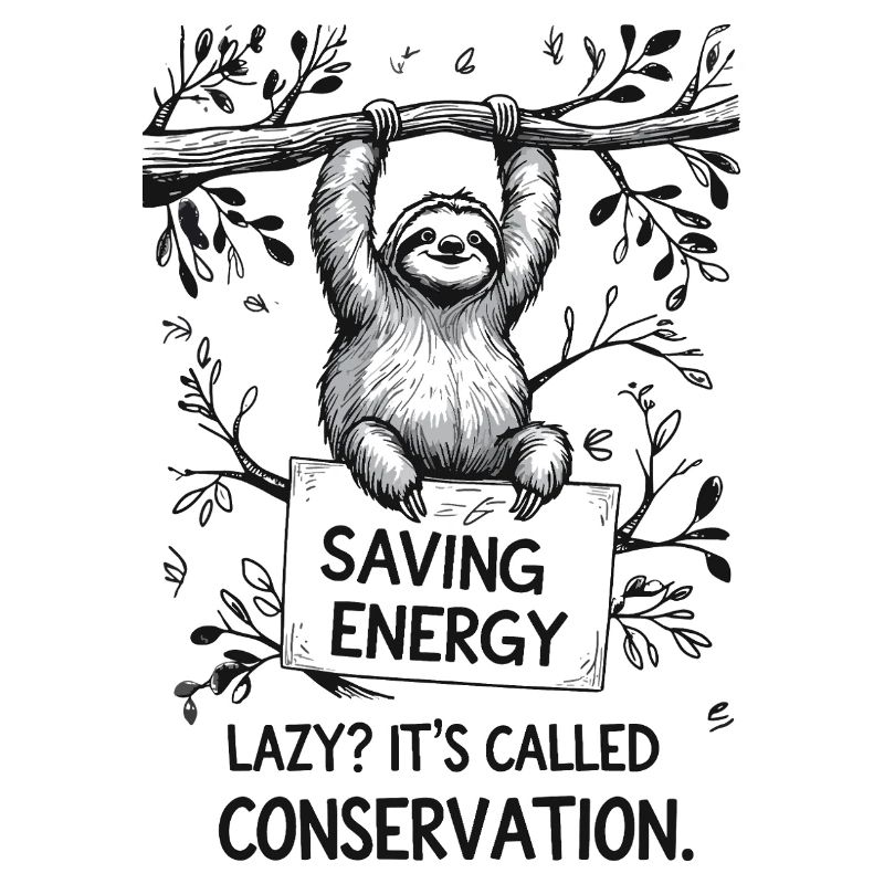 Sloth – Lazy? That's called energy saving!