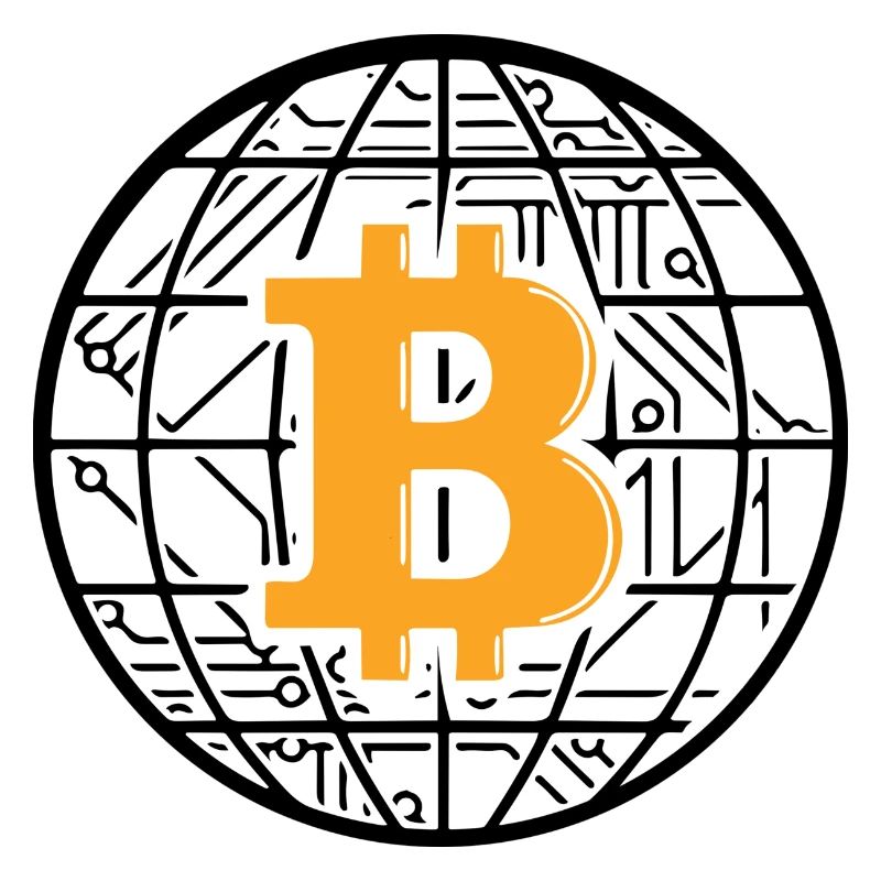 Bitcoin Blockchain Globe